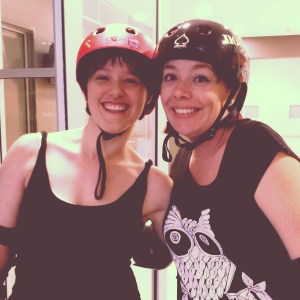 The fabulous Billie Verdin (L) and November Pain (R - that's me!).